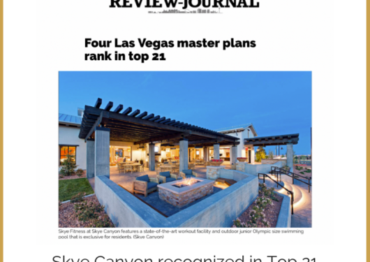 Skye Canyon recognized in Top 21 master planned communities